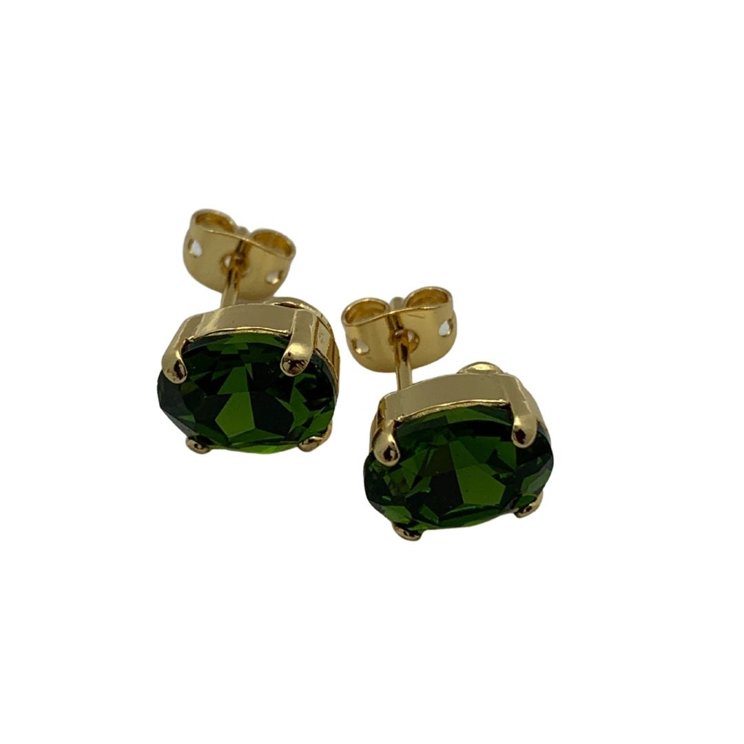 Monnaluna Classic Green Stud Earrings