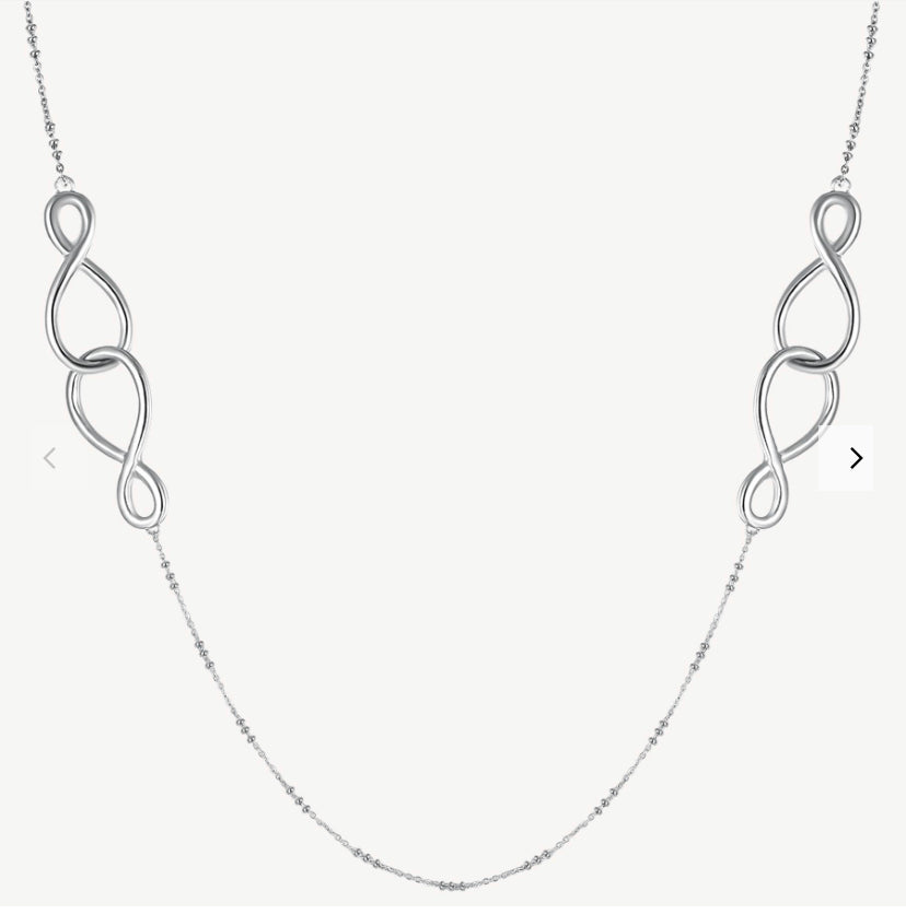 Ribbon Necklace Stainless Steel