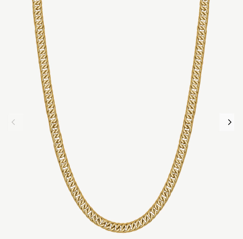 Naxos stainless steel gold plated Mens necklace