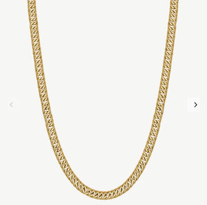Naxos stainless steel gold plated Mens necklace