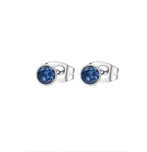 Brosway Chakra Blue and Silver Stud Earrings