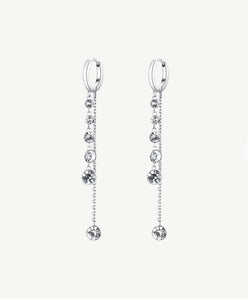 Symphonia long crystal earrings